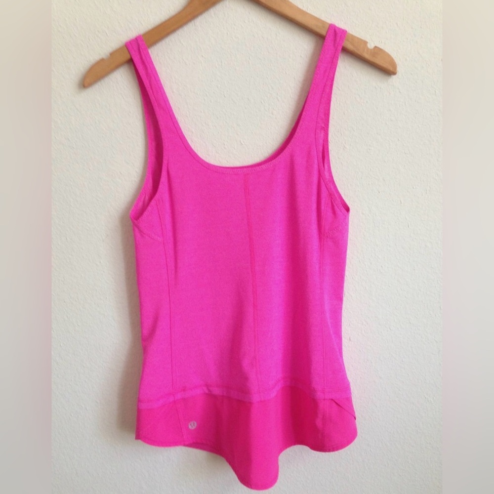 Lululemon Run Mod Moves Singlet Raspberry Glow - Picture 2 of 6